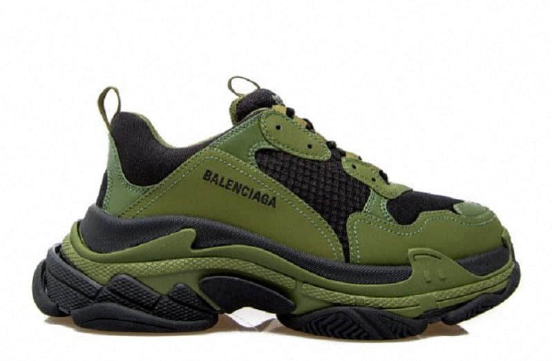 green balenciaga triple s